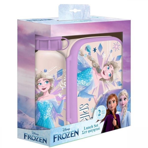 Frozen District Πλαστικό Παιδικό Σετ Φαγητού Frozen Μωβ